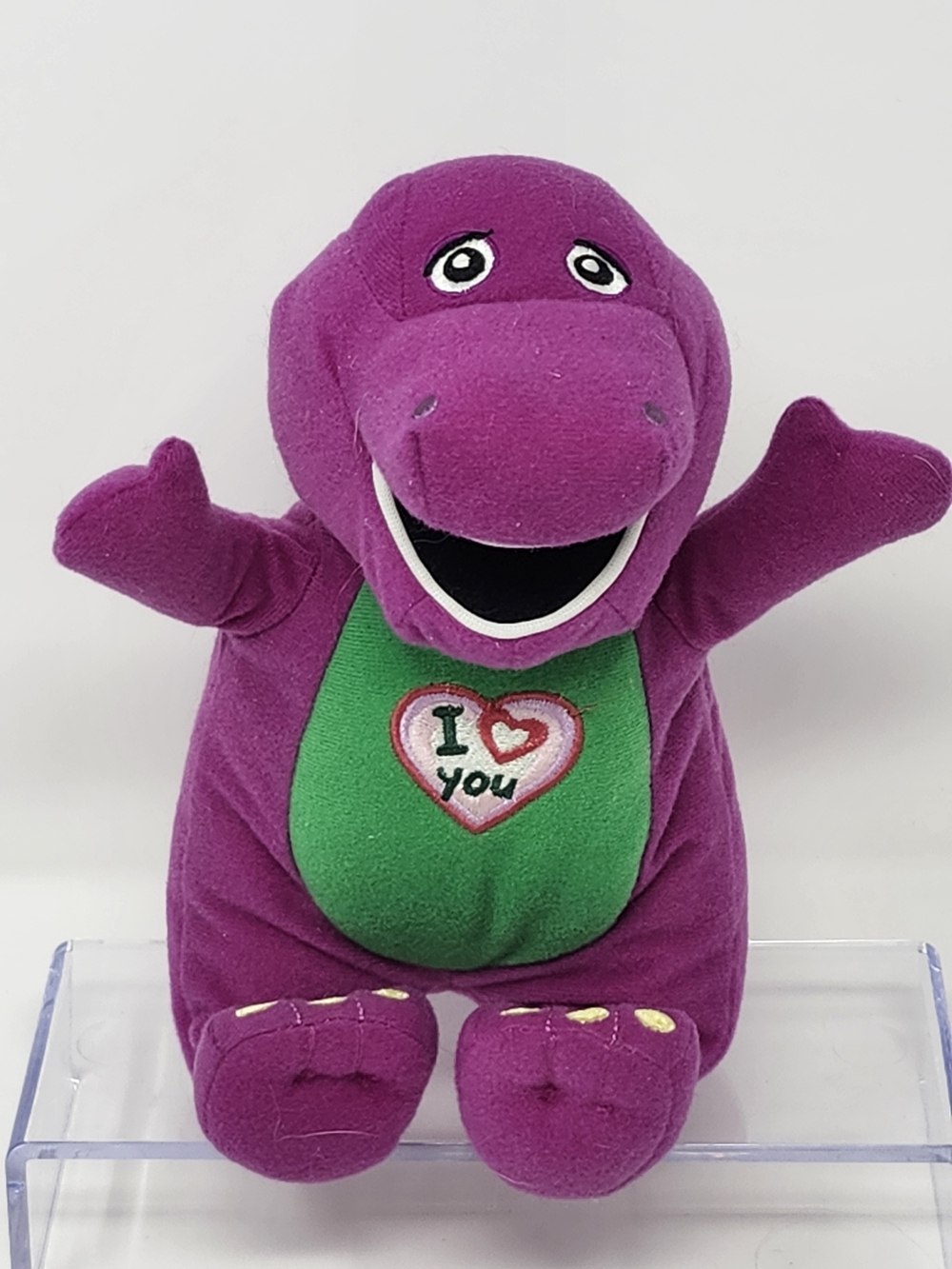 Barney Stuffed Animal I Love You - Works